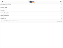 Tablet Screenshot of midwestbarcodingsolutions.com